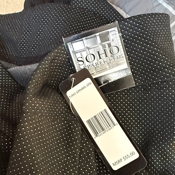 Soho Apparel Ltd Black and Silver Pull On Pants NWT Sz 2X Ret $55 - Picture 5 of 7